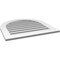 Ekena Millwork Round Top Surface Mount PVC Gable Vent: Functional, w/ 3-1/2"W x 1"P Standard Frame, 30"W x 30"H GVPRT30X3001SF - alternate 2